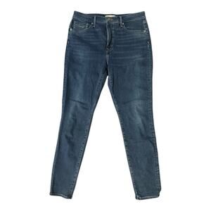 Revtown Jean 31L High Rise Skinny Dark Wash Denim Classic Casual Comfort Stretch